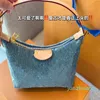 Designer -Denim Lunch Box Bag Retro Womens Blue Underarm Stylish Shoulder Bag Size 20*11cm