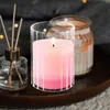 Candle Holders Clear Chimney Tube Glass Open Ended Shade Cover Holder Sleeve