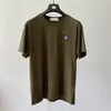 A115 T Shirt Mens Compass Cotton Polo Haft krótkie rękaw