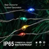 1 Roll 22.97in/50Led Solar Lights Outside, 8 Modes Outdoor Fairy Light, RGB Led String Light, Waterproof, For Garden Courtyard Holiday Party Decoration Decoration
