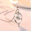 Chaînes 925 Sterling Silver Bijoux Ensembles Zircone Twist Goutte d'eau Collier Boucles d'oreilles Bijoux pour femmes Cadeau de Noël