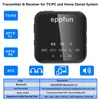 Conectores Eppfun Transmisor y Receptor Bluetooth 5.2, Adaptador de Audio Qualcomm Aptxadaptive Hd de Baja Latencia con 3,5 Mm Aux/rca F