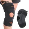 AOLIKES 1PCS Pressurize Knee Support Sleeve Protector Elastic Knee Pads Brace Springs Gym Sports Basketball Running Fitness 240108