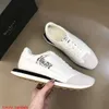 Sneaker in pelle BERLUTI Scarpe casual Nuovi uomini in pelle di vitello Pannello in tela Scarpe sportive basse Scritto Modello Scarpe casual moda HBYN