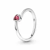 Silver Plated New Heart Series Exquisite Rings Pan Suitable For Feminine Charm Accessories Gifts Jewelry