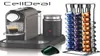 Koffiecapsulehouder voor 60 Nespresso Capsules Opslag Metalen Toren Stand Capsuleopslag Podhouder Praktische Koffiepadhouder Y5536127