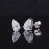 14 كيلو الذهب موسان حلق 1CT شكل فاخر مويسانيت ديف VVS جولة/الكمثرى/الزمرد/القلب Moissanite كلاسيكي حلق الذهب للنساء