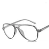 Lunettes de soleil Pilot Blue Light Blocking Lunettes Femmes Lunettes Cadres Pour Hommes Ordinateur Décoratif Lunettes Transparentes Oculos De Grau