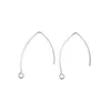 Studörhängen 50 st rostfritt stål Great Flat Ear Hook French Earring Hooks Wire Inställningar Bas för DIY -smycken