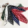 Foulards Mode 50cm Foulard en soie carrée Femmes Imprimer Petit cou Bague Wraps Élégant Lady Hair Band Foulard Bandana Mouchoir à main