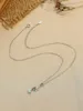 Kedjor S925 Sterling Silver Gem Halsband Fashionabla och Elegant Light Luxury High Sense for Women