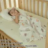 Bebê saco de dormir verão fino bebê sleepsack crianças sleepwear anti-pontapé cobertor 3-18 meses estrelas céu desenhos animados impressão 100% algodão 240108