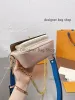 Designertas contrasterende damesschoudertas Hardwaregesp met gouden ketting om designertas te bedekken Modieuze en elegante crossbodytas voor dames Leren portemonnee