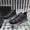 Designer Luxury PP Studded Nude Leather Black lace Sneakers Trainers top quality trainers With Original Box