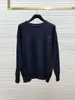 Men's Sweaters Mmsix Classic O-neck Back Digital Embroidery Pullover Knitwear High Quality Knit Casual Keep Warm Unisex