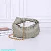 Designertassen voor dames Botteg Venetas Jodie Chain draagtas 2024 Nieuwe Jodie Chain geweven damestas Knoop Ronde Hobo Wrap onder de armen Arc Dumpling Wrap Handtas HBN0