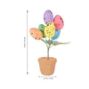 Decorative Flowers Easter Egg Bonsai Decoration Festival Tabletop Potted Plant Centerpiece