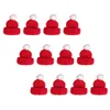 12 pièces enfants Bonnet Santa Hat noël Mini décor créatif décoration tissage tissé ornements tricot laine bricolage noël enfant chapeaux 230920