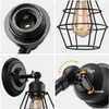 Wall Lamp Modern Simple Lamps Retro Industrial Wind Corridor Balcony Bathroom Mirror Restaurant Bar Cafe Iron Decorative Lights