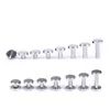 10mm Chicago Chrome plated wallet bag screw brass belt nail Rivet diy handmade fastener garmnet hardware leather part