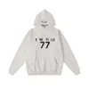 Designer Luxury Essentials Classic Fashion Trend 77 Lettre Pull à capuche en velours tout-en-un pour hommes et femmes