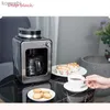 Kaffebryggare hushåll automatiskt amerikansk kaffemaskin dropptyp kaffebryggare med filter kaffeböna kvarn 2 i 1 te tillverkare 220vl240105