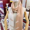 Modedesigner män halsdukar brev väva kashmir halsduk för kvinna lång pashmina ullblandning jacquard sjal lyx wrap 2 sida 2401083bf