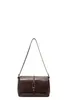 Retro mode eenvoudige grote tas dames 2024 nieuwe mode stijl enkele schouder onderarmtas winter populaire crossbody tas 024