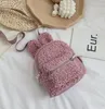 Mignon enfants sacs à dos dessin animé lapin chapeau en peluche sac à dos pour les écoliers filles école mini sac à dos dessin animé sac à dos 240108