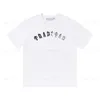 Klasyczne koszule dla mężczyzn Trapstar Mens Top Arch Lart Lett Print High Street Summer Trend Designerskie Ubranie z krótkim rękawem