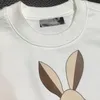 Célèbre designer hommes printemps et automne lapin dessin animé imprimé logo pop classique confort à capuche