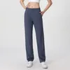 Al Yoga Spodnie Women Wysoka elastyczność luźna swobodna odzież wierzchnia sporty proste spodnie nóg Slim Oddychające spodnie treningowe szerokie spodnie nóg jogging spodni