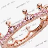 Designer-Schmuckringe 2022 100 % 925 Sterling Silber Prinzessin Tiara Krone funkelndes Liebesherz CZ-Ringe für Frauen Verlobungsschmuck Jubiläum