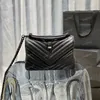 Collège en créateurs en cuir matelassé Cassandre Sacs d'épaule de mode pour femmes sacs de chaîne noir argent sac à main en cuir de luxe