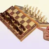 Utomhusspel Aktiviteter Chess Wood Checker Board Solid Wood Pieces Folding Chess Board Highend Puzzle Chess Game 2212075438079