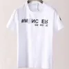 ファッションカジュアルメンズマンククラシックデザイナーラグジュアリーレタープリントされた短袖/夏のトレンドコットンルーズクルーネックTシャツ