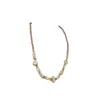 Pendant Necklaces Irregular Shell Crystal String Beads Necklace South Korea Clavicle Chain Female