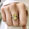 Longlong Gold S Silber High Carbon Diamond Oval 9 * 13 Reddin Cutting Ring