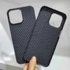 Custodie per cellulari Custodia in vera fibra di carbonio per iPhone 14 15 Pro Max Cover posteriore ultrasottile in vera fibra di carbonio per iPhone 15 14Pro Max custodia businessL240105