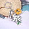 Key Rings Game PS4 GTA5 KeyChain GTA V Grand Theft Auto 5 Star Muti Pendant Keyrfor Men mode Key Holder Jewelry J240108