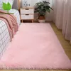 Tapis de chevet pour chambre d'enfants, tapis de sol doux pour filles, décoration de salon, blanc, moelleux, grand, rose, pour chambre d'enfants, 240108