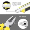 Ensemble d'outils de 891213 pièces, Kit d'outils manuels avec boîte à outils en plastique, étui de rangement utilisé pour la réparation automobile et la réparation domestique 240108