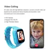 Orologi Smart Watch per bambini GPS Sim 4G Rete LBS Orologi IP67 Impermeabile Posizione in tempo reale Fotocamera Videochiamata Tracker Telefono Bracciale sportivo
