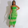 Casual Kleider BKLD Kleidung Für Frauen Sommer Sexy Eng Anliegende Schwarze Kleid Mode Gedruckt Spaghetti Strap Bodycon Clubwear