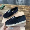 Loafers Schoenontwerper MIUMIUS Schoenen Espadrilles badstof Dames Logo-geborduurd Vrijetijdsschoenen Comfort Pluche falt Mode Klassieke sandaal Maat 35-42