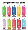 Wegwerp vape E-sigaret Googol Bar 8000 trekjes Desechable Sponge vape bars 16ml Voorgevulde 600mAh Oplaadbare batterijpen 10 smaak Groothandel China Fabriek