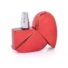 25ml Heart Shaped Glass Portable Perfume Bottles Refillable Empty Perfume glass Packaging bottle Outdoor Travel Metal Perfume spray bottle