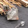 Hanger Kettingen Natuurlijke Genezing Kristal Steen Orgonite Orgone Pendule Spirituel Levensboom Slinger Ketting Pendulo Sieraden