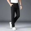 2023 Sonbahar Kış Kış Erkekler Düz Sıradan Pantolon İş Moda Haki Gri Kırmızı Siyah Düz Renk Pantolonları Artı Boyut 38 40 240106