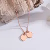 2R2L Designer Tiffansetpendant Halsband T Jia di Necklace Boutique Jewelry Valentine's Day Gift Love Pendant Heart Shaped Double High Grund